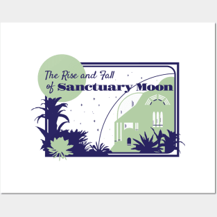 Sanctuary Moon in Blues Posters and Art